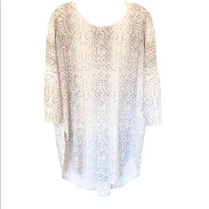 Frank Lyman  Animal Print  3/4 Sleeve Tunic Sz 12